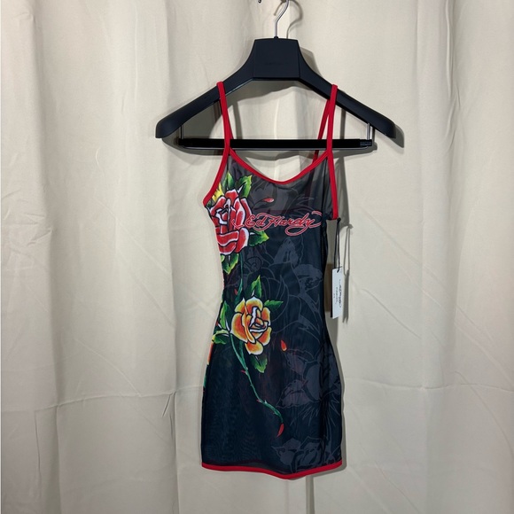 NWT Sexyy Red & Ed Hardy Collab Mesh Dress 🔥 - Picture 2 of 13